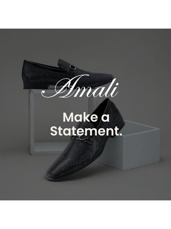 Amali Men\'s Black Sutton Velvet Tuxedo Loafer Slip On Formal Wedding Dress Shoes main image 4